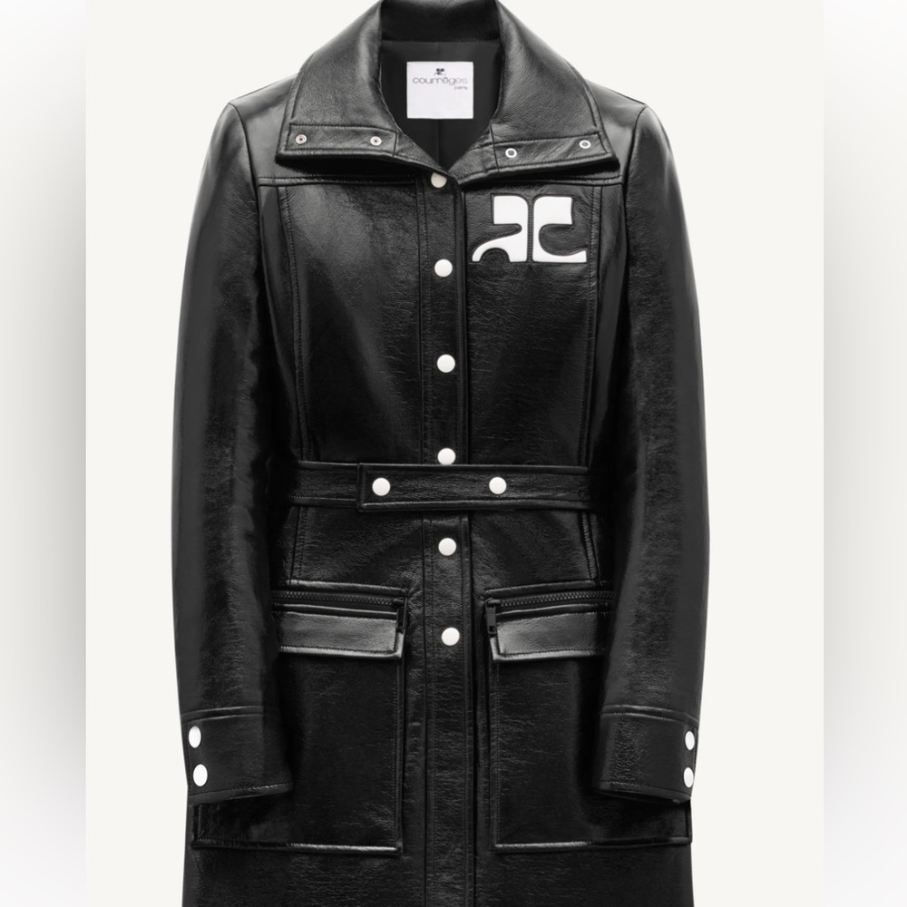 Courreges Reedition Vinyl Trench *new* Size 34 Trade 36? - Picture 1 of 16